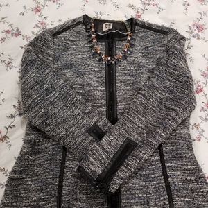 LAST CHANCE! Anne Klein Cotton Blazer Blue/Gray